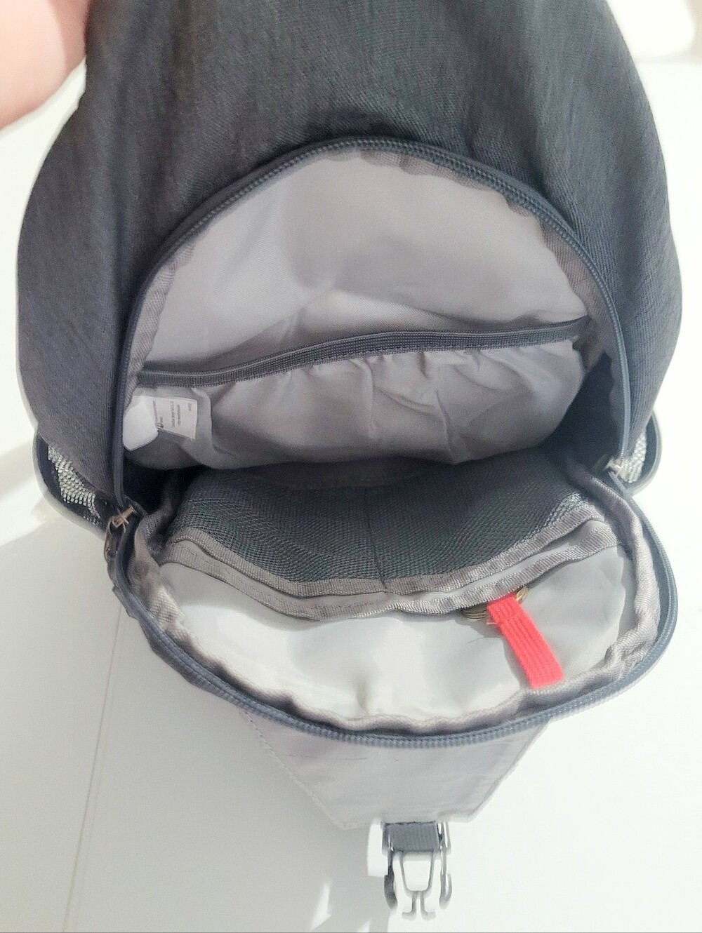 Waterfly Sling Backpack Crossbody Chest Bag Gray Travel Hiking Daypack Unisex - Picture 7 of 12
